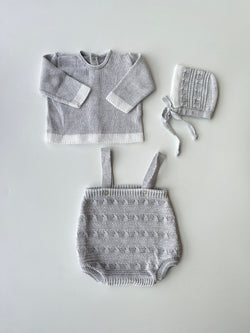 Newborn Knitted Set 3 Pieces Bloomer