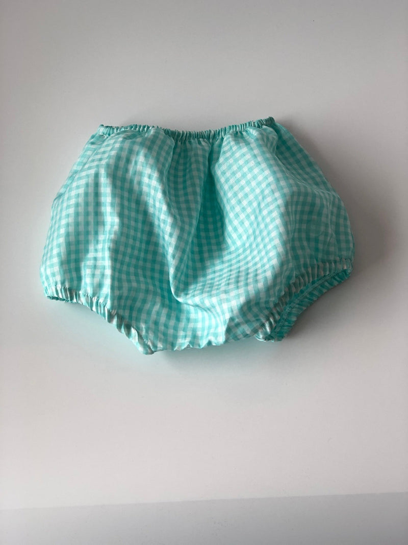 Turquoise Gingham Bloomer